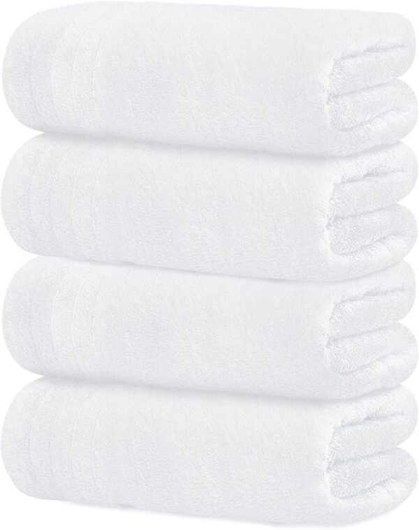 100% Absorbent White Towel - Image 3