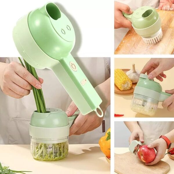 4in 1 Portable Electric Vegetable Cutter