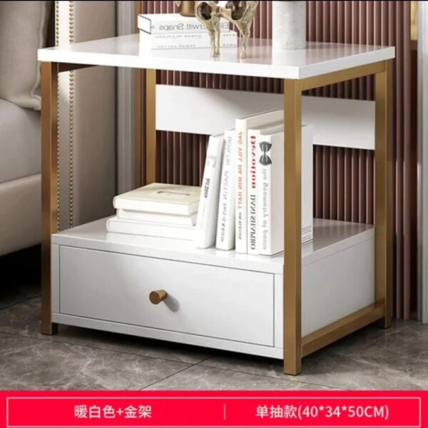 NORDIC LUXURY SINGLE DRAWER BEDSIDE CABINET